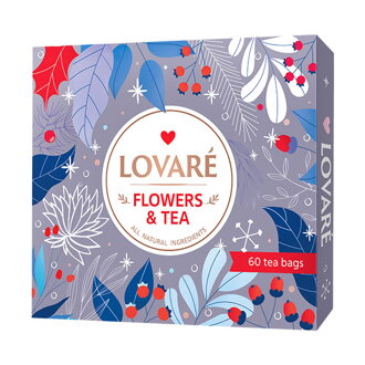 LOVARÉ Winter Flowers & Tea Collection, kolekcia porciovaných čajov (60 porcii)