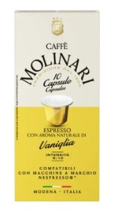 Caffé MOLINARI Nespresso vanilka 10 ks
