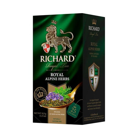 čaj porciovaný bylinkový RICHARD Royal Alpine Herbs  - 32,5g